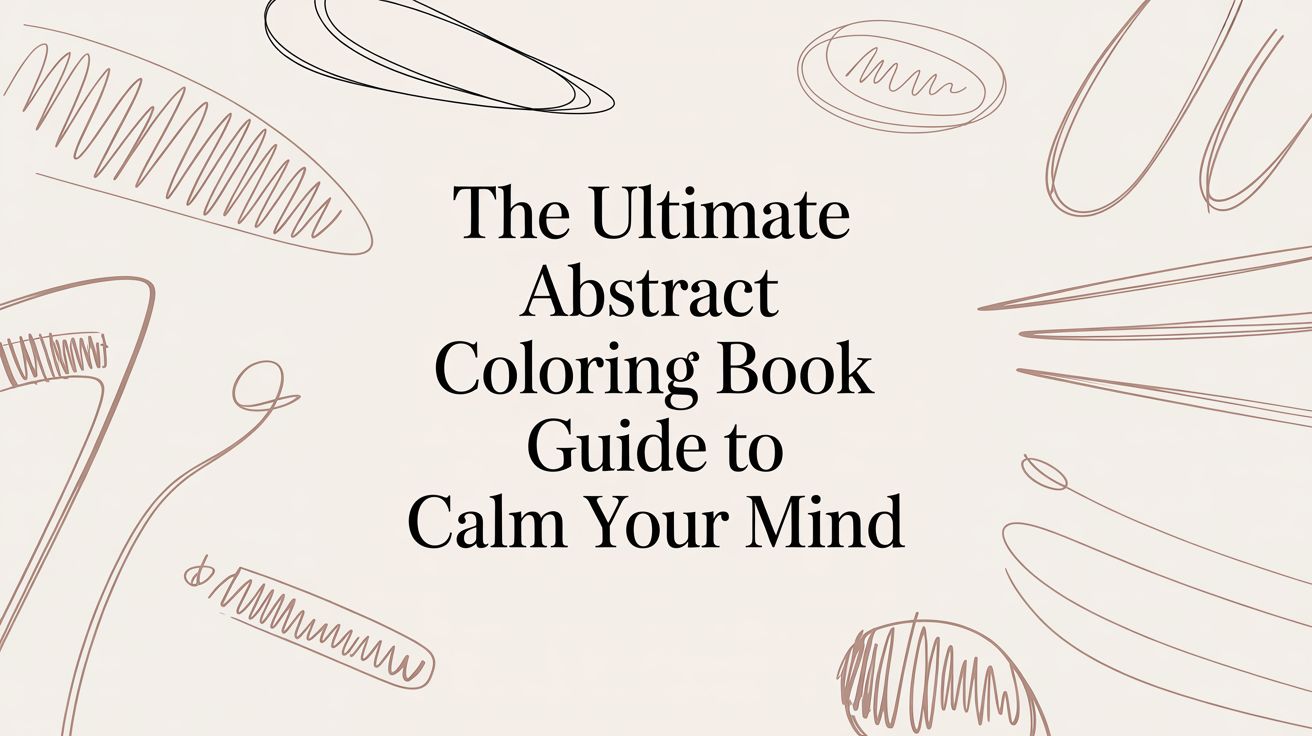 The Ultimate Abstract Coloring Book Guide to Calm Your Mind