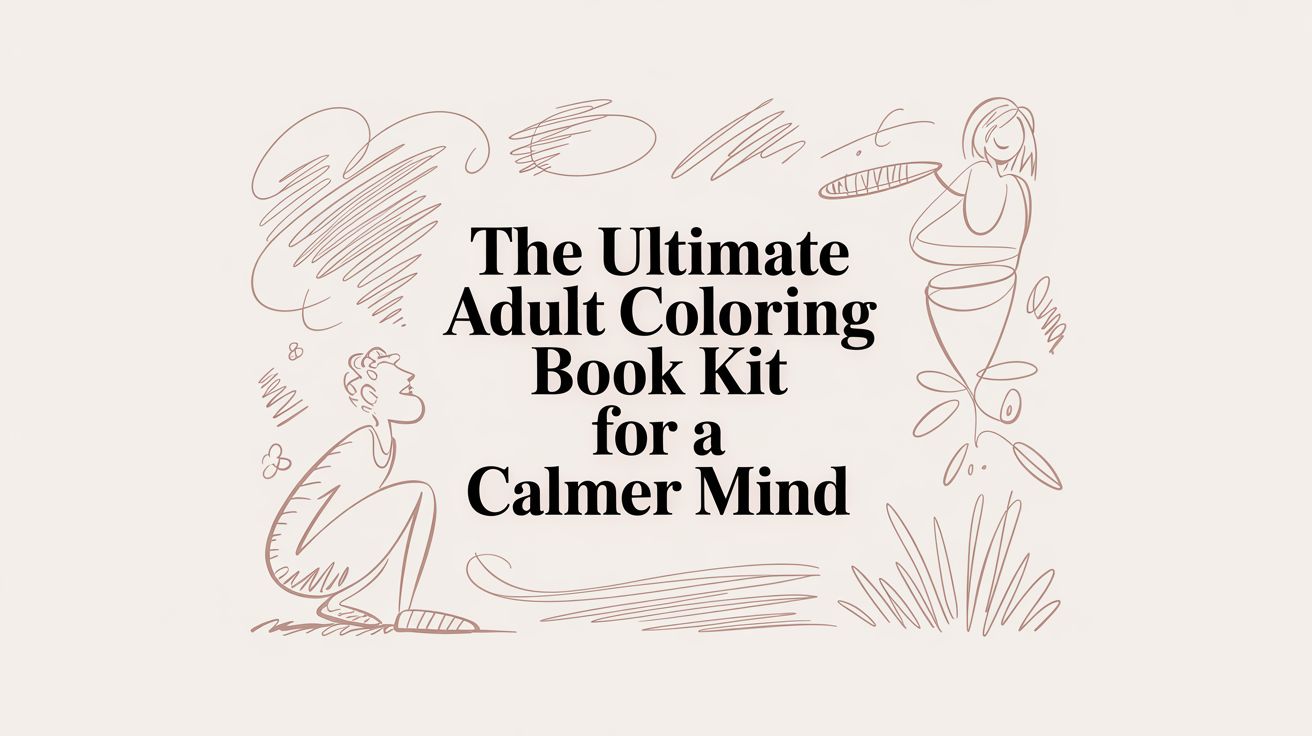 The Ultimate Adult Coloring Book Kit for a Calmer Mind