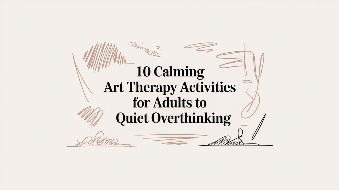 10 Calming Art Therapy Activities for Adults to Quiet Overthinking