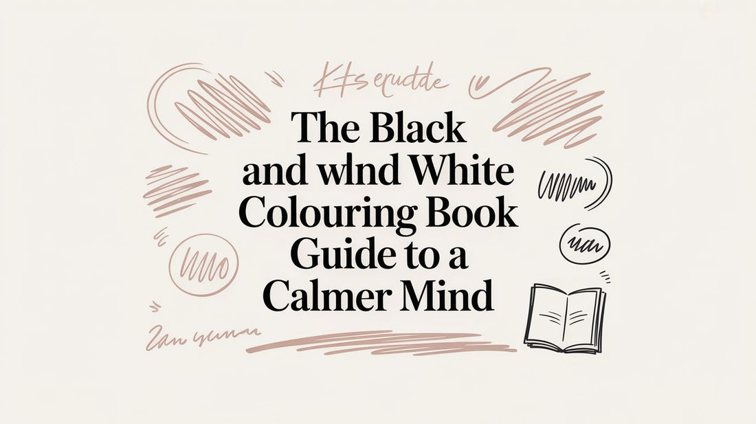 The Black and White Colouring Book Guide to a Calmer Mind