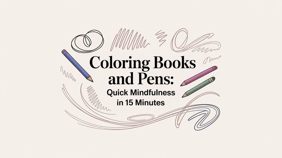 Coloring Books and Pens: Quick Mindfulness in 15 Minutes