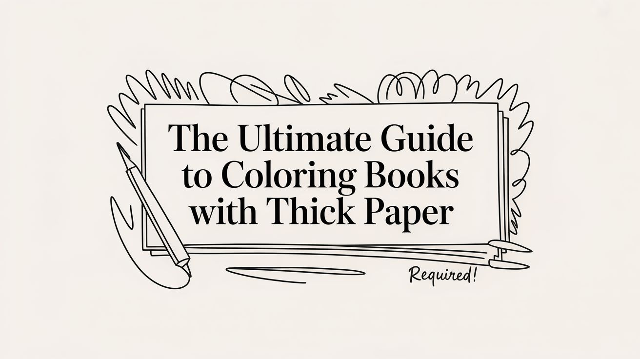 The Ultimate Guide to Coloring Books with Thick Paper