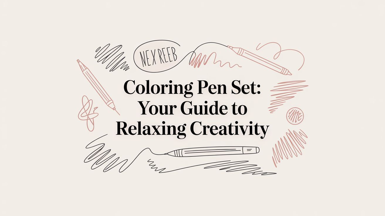 Coloring pen set: Your Guide to Relaxing Creativity