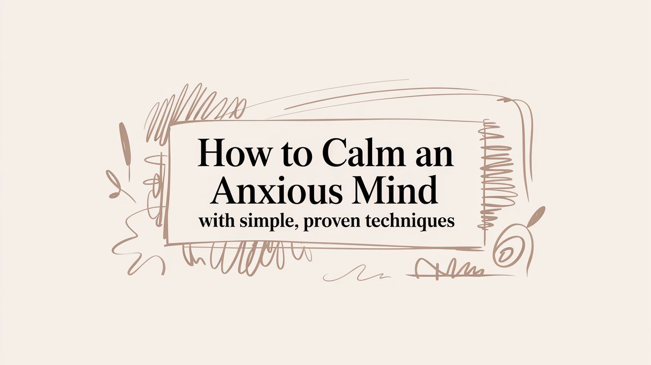 How to Calm an Anxious Mind With Simple, Proven Techniques
