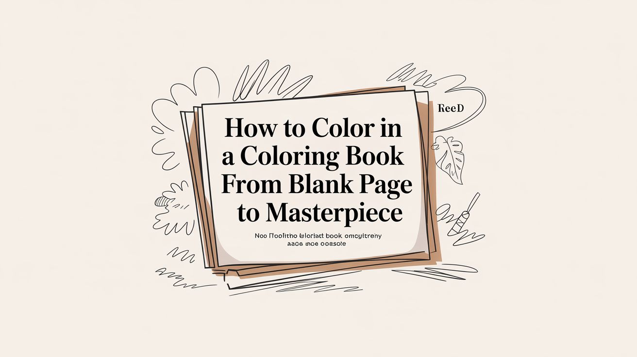 How to Color in a Coloring Book From Blank Page to Masterpiece