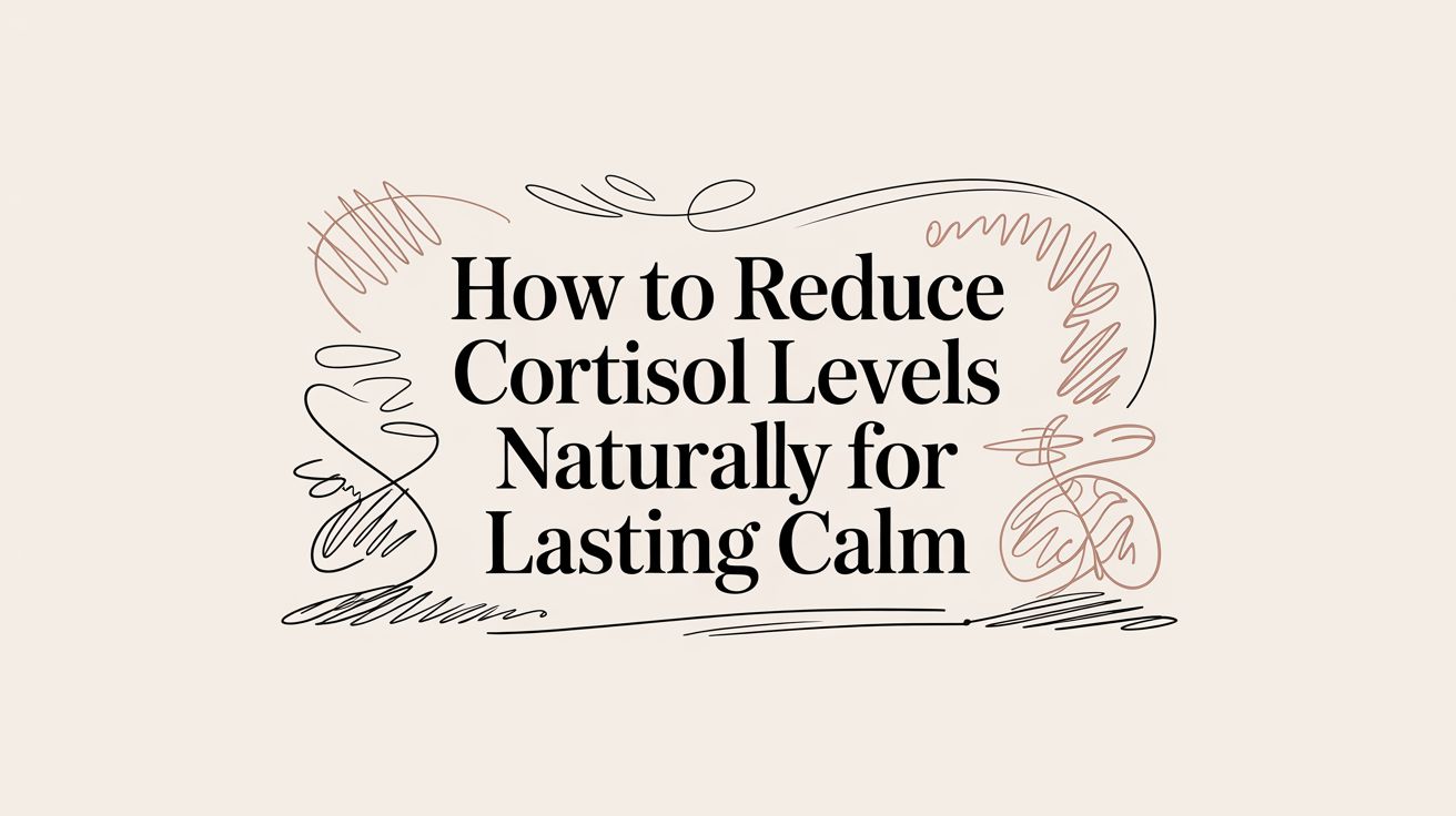 How to Reduce Cortisol Levels Naturally for Lasting Calm