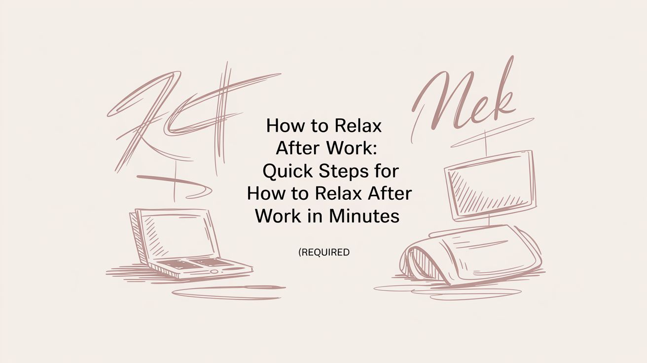 How to Relax After Work: Quick Steps for how to relax after work in Minutes