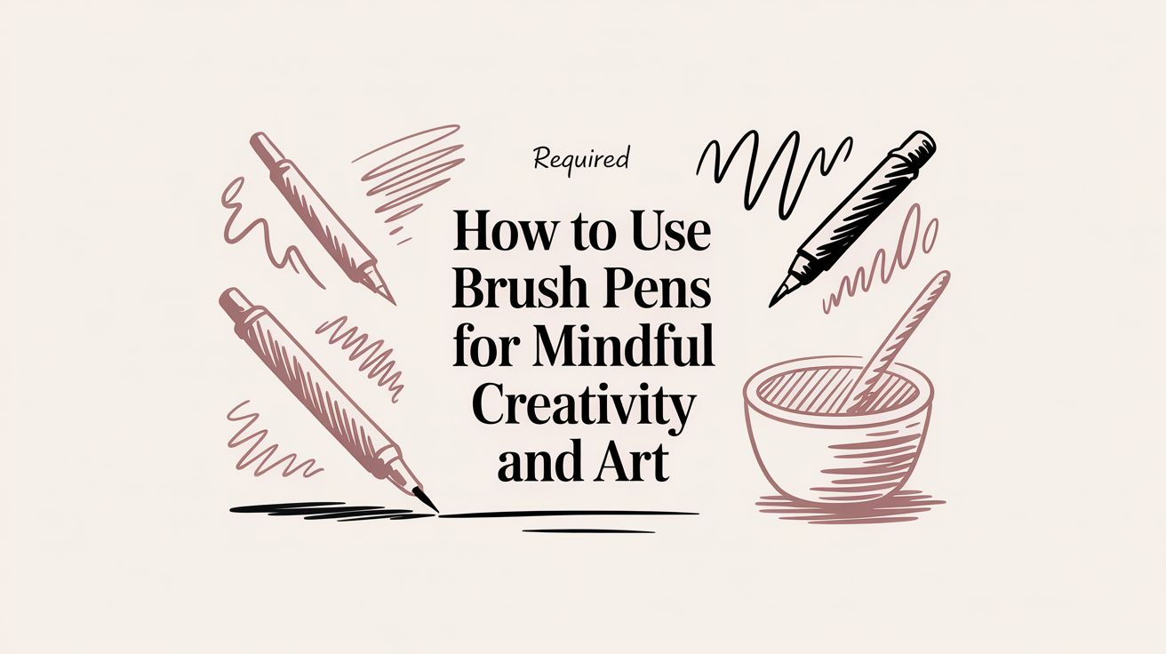 How to Use Brush Pens for Mindful Creativity and Art