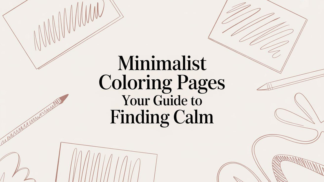 Minimalist Coloring Pages Your Guide to Finding Calm