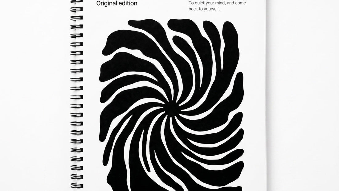 The One Color Coloring Book — Original Edition, real cover flat-lay