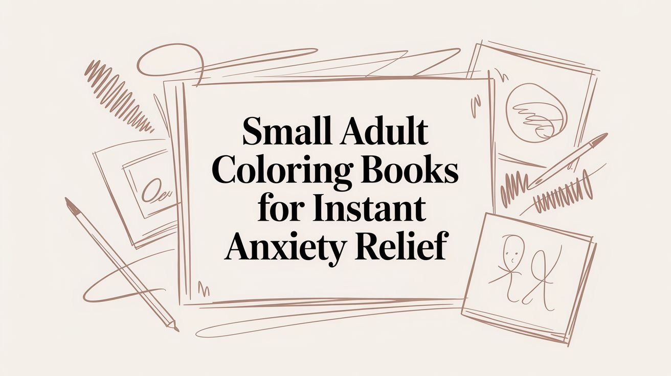 Small Adult Coloring Books for Instant Anxiety Relief