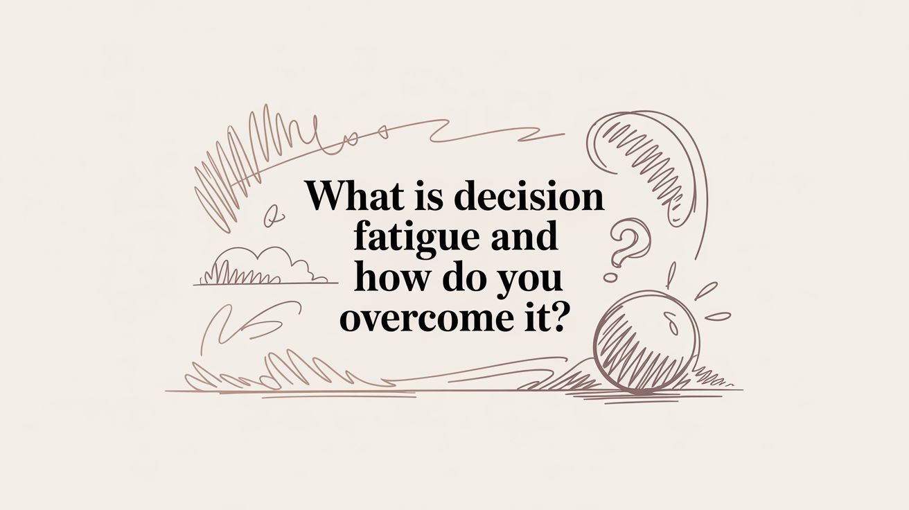 What Is Decision Fatigue and How Do You Overcome It?