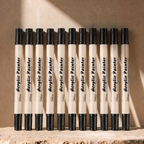 12 Dual Tip Brush Pens - Black Ink