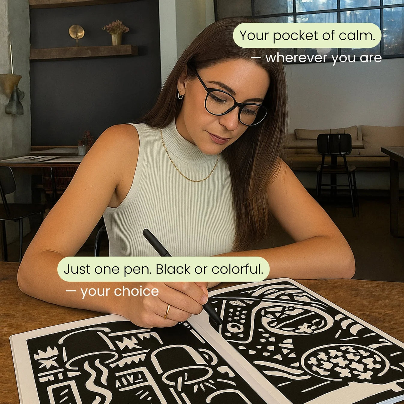 Monochrome Coloring Book - The Original