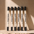 6 Dual Tip Brush Pens - Black Ink