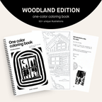One Color Coloring Book - Woodland Edition®