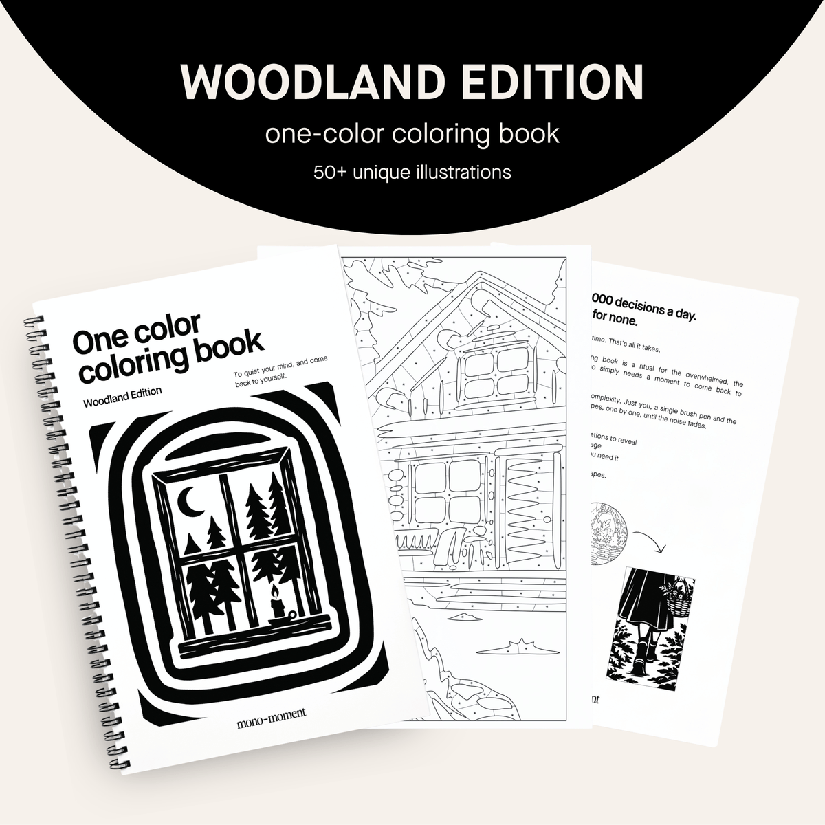 One Color Coloring Book - Woodland Edition®