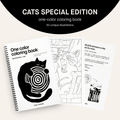 One Color Coloring Book - Cats Special Edition®