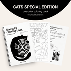 One Color Coloring Book - Cats Special Edition®