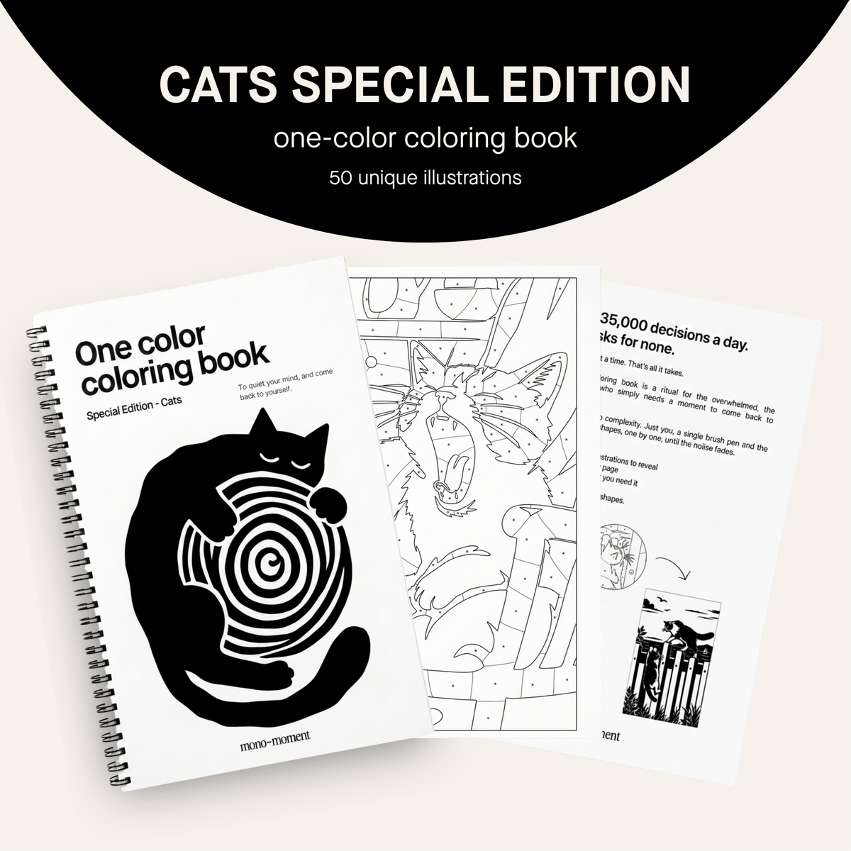 One Color Coloring Book - Cats Special Edition®