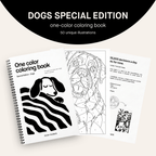 One Color Coloring Book - Dogs Special Edition®