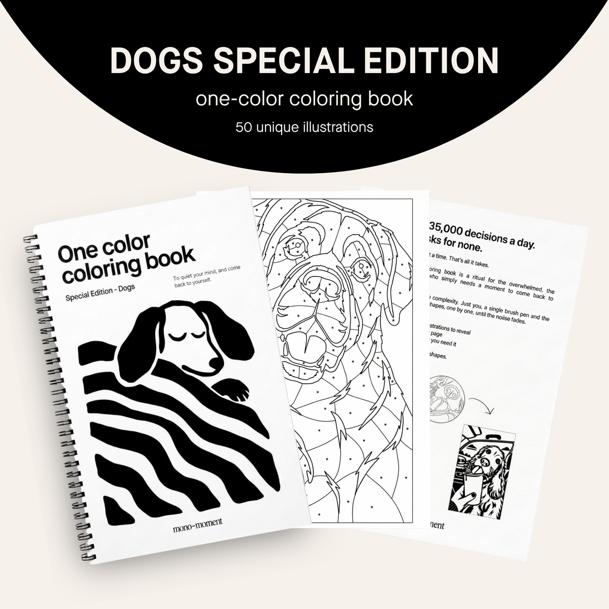 One Color Coloring Book - Dogs Special Edition®