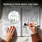 One Color Coloring Book for Adults – Original Edition by Mono Moment