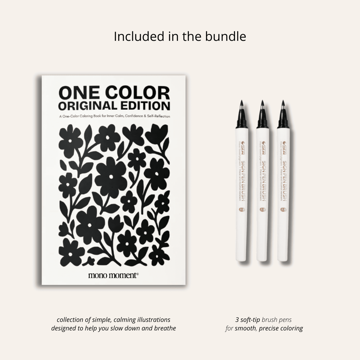 Monochrome Coloring Book - The Original®