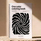 One Color Coloring Book for Adults, Monochrome Original Edition by Mono Moment